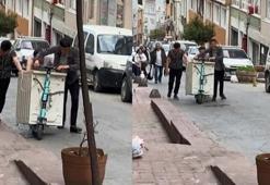 İstanbul'da ilginç eşya taşıma manzaraları