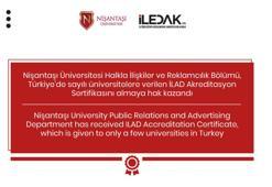 Nişantaşı Üniversitesi Halkla İlişkiler ve Reklamcılık Bölümü’ne İLEDAK’tan akredite