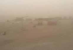 Konya'da kum fırtınası etkili oldu