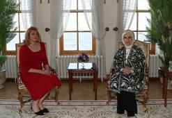 Emine Erdoğan, Bulgaristan Cumhurbaşkanı Rumen Radev'in eşi ile bir araya geldi