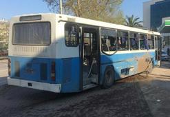 Bursa'da infaz koruma memurlarını taşıyan otobüste patlama
