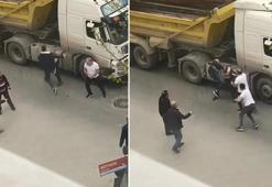 Pendik'te korna çalma kavgası kamerada