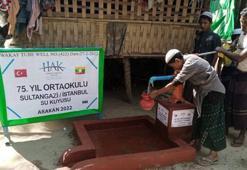 Sultangazi'den Arakan'a yardım eli... Ortaokul öğrencileri su kuyusu açtırdı