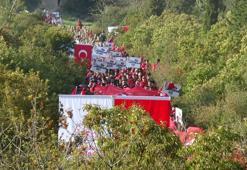 Çanakkale'de 57. Alay Vefa Yürüyüşü