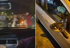 Konyaspor taraftarı, şampiyonluk kutlaması yapan Trabzonsporlu taraftarın aracına saldırdı