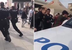 Sultanbeyli'nde giyim mağazasındaki kavga meydana taştı