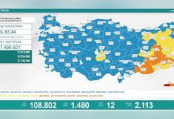 Koronavirüs salgınında günlük vaka sayısı 1480 oldu