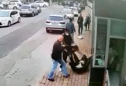 Mesai arkadaşı kadına şiddet uygulayınca çevredekiler tarafından dövüldü