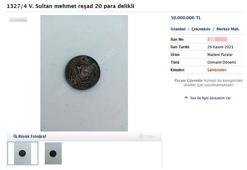 Osmanlı paraları internette milyonlarca liraya satışta