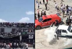 Drift festivalinde üst üste kaza; balkon ve platform çöktü, araçta yangın çıktı