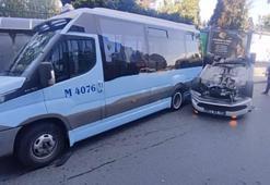 Şişli’de otomobil takla attı