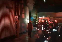 Manisa’da palet fabrikasında yangın