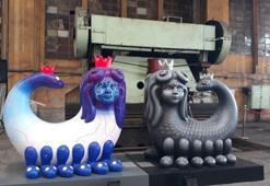 İstanbul'da 34 noktaya 34 şahmeran heykeli