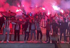 Sivassporlu taraftarların kentte final coşkusu