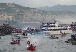Trabzonspor’un şampiyonluk kutlaması Karadeniz’de başladı