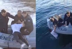 Fotoğraf çekerken Haliç'e düştü deniz polisi kurtardı