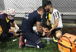 Futbol oynarken çarpışma sonucu dili boğazına kaçan genç hayata döndürüldü