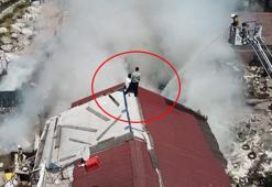 Çatıda tehlikeli merak