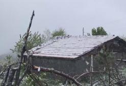 Amasya'nın yüksekleri karla beyaza büründü