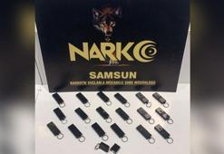 Samsun'da 19 adet anahtarlık şeklinde suikast tabancası yakalandı