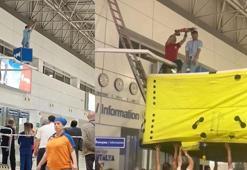 Rus turist hava yastığıyla kurtarıldı