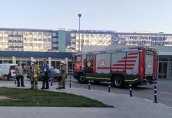 Ege Üniversitesi Hastanesi'nde çıkan yangın söndürüldü