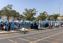 Çin Başkonsolosluğu önünde eylem