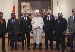 Erbaş, Maldivler İslam İşleri Bakanı ile bir araya geldi