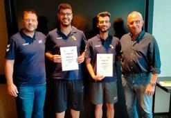 Levent Ulaş Bilgi ve Emre Çetindemir'e EHF'den uluslararası kokart