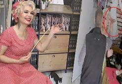 'Atlara eziyet yapılıyor' diye paylaşım yapan Mardinli Marilyn Monroe'ya tokat kamerada