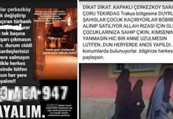 Tekirdağ'da çocuk kaçırma paylaşımları için 'gerçek dışı' açıklaması