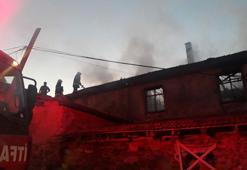 Evini ateşe veren koca öldü, eşi ve 2 çocuğu ağır yaralı