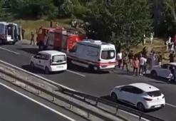 Kumburgaz'da otomobil durağa girdi: 1 ölü, 10 yaralı