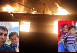 Evini ateşe veren baba ile 1 çocuğu öldü, eşi ve 1 çocuğu ağır yaralı