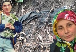 İnsan kemiklerinin yanında bulunan kıyafetlerin kayıp eşine ait olduğunu teşhis etti