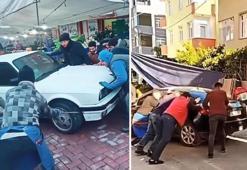 Pazarcıların araç çekme mesaisi