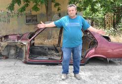 Çalınan otomobilini parçalanmış halde buldu; 'Keşke böyle görmeseydim' dedi
