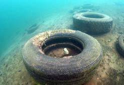 Dalgıçlardan Van Gölü'nde dip temizliği