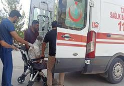 Mercimek yüklediği traktörün römorkundan düşüp, ağır yaralandı