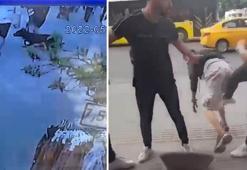 Fatih'te sokak köpeğini araçların önüne atan kişiye dayak