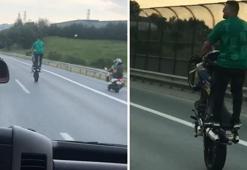 TEM Otoyolu'nda tehlikeli yolculuk