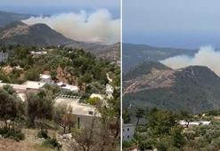 Kaş'ta makilik yangını kısmen kontrol altında