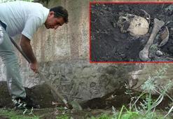 Su için yapılan kazıda, kafatası ve kemik parçaları bulundu