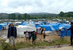 Bursa'da sağanak; mevsimlik işçilerin çadırlarını su bastı