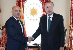 Cumhurbaşkanı Erdoğan Kuzey Makedonya Başbakanı Kovacevski'yi kabul etti