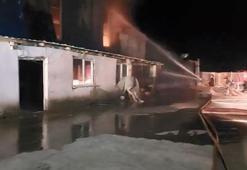 Gebze'de boya fabrikası alev alev yandı