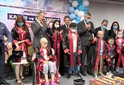 Hastane Sınıfı öğrencilerine anlamlı karne ve mezuniyet töreni