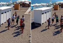 Soyunma kabinindekileri fotoğrafladığı iddiasıyla dövüldü