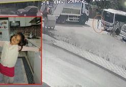 Çöp kamyonunun altında kalan 7 yaşındaki Deniz öldü; kaza kamerada