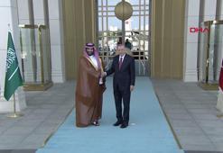 Cumhurbaşkanı Erdoğan, Suudi Arabistan Veliaht Prensi'ni resmi törenle karşıladı